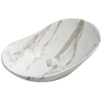 Раковина накладная MIXXUS PREMIUM WAVE-0105 MARBLE 620х360х160mm (MP6559)