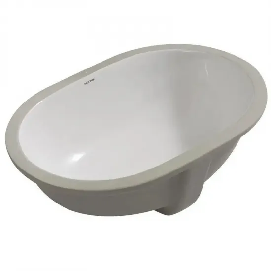 Раковина врізна під стільницю MIXXUS PREMIUM ELLIPSE-1701 570х385х205mm з переливом (MP6566)