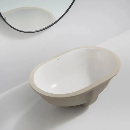 Раковина врізна під стільницю MIXXUS PREMIUM ELLIPSE-1701 570х385х205mm з переливом (MP6566)