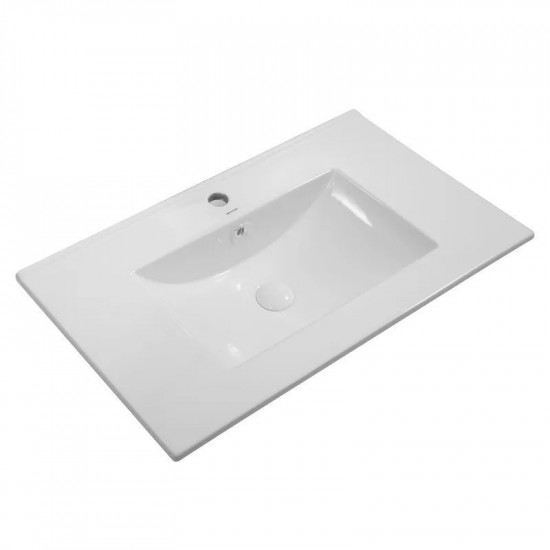 Раковина меблева Mixxus Premium CUBIC-1503 810х460х170mm з отвором під змішувач та переливом (MP649