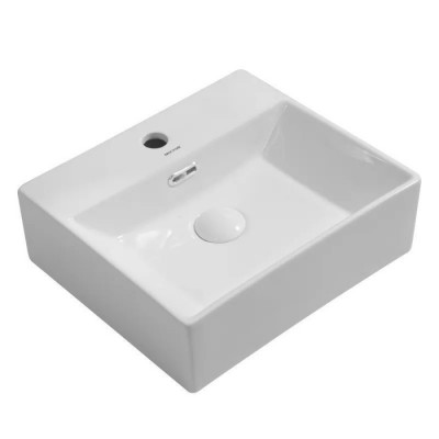 Раковина подвесная Mixxus Premium QUADRO-0205 410х360х130mm с отверстием под смеситель и переливом (MP6508)