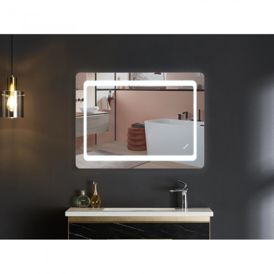 Дзеркало Mixxus TWEE MR09-80x60-REVERSE з LED Touch, Anti-fog, димером, регулюванням яскравості (MI