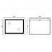 Зеркало Mixxus Light MR01-90x70 (часы, LED-подсветка, антизапотевание) (MI5999)