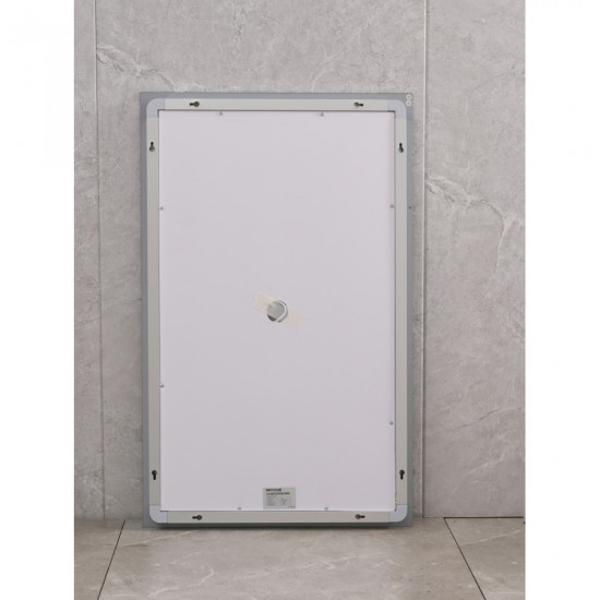 Зеркало Mixxus HARD MR06-50x80-CASE с LED Touch, Anti-fog, диммером, рег. яркости, часами (M