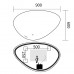 Дзеркало Mixxus Premium DIVERSE MA01-90x60-REVERSE (LED Touch, Anti-fog, димер (3-6,5kK)) (MP6633)