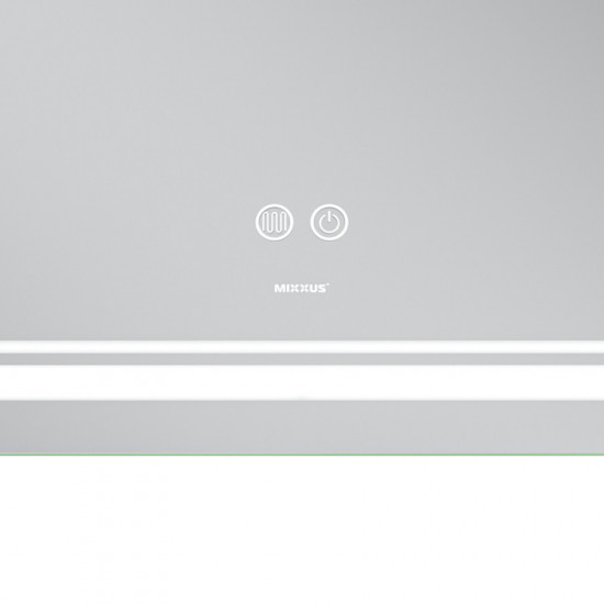 Дзеркало Mixxus Premium QUADRO MR20-100x70 (LED Touch, Anti-fog, димер, лінза) (MP6622)