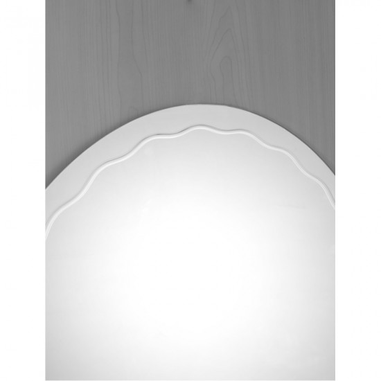 Дзеркало настінне Zerix FUSION MOZ02-650x800 овальне з декором (ZX5631)