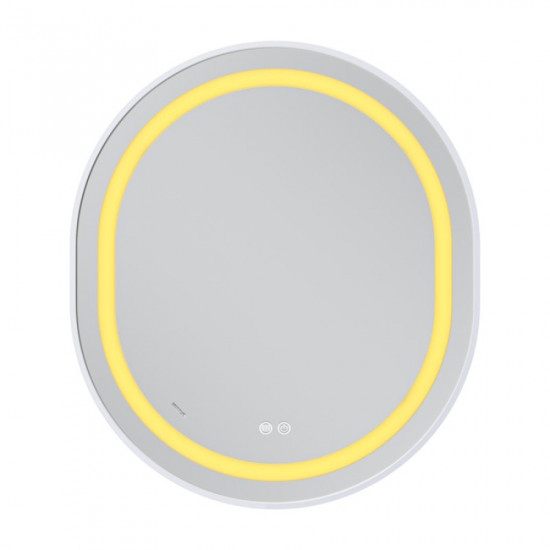 Дзеркало Mixxus Premium ELLIPSE MV05-80x70-REVERSE WHITE (LED Touch, Anti-fog, димер (3-6kK)) (MP66