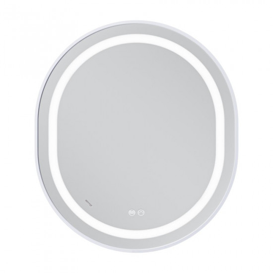 Дзеркало Mixxus Premium ELLIPSE MV05-80x70-REVERSE WHITE (LED Touch, Anti-fog, димер (3-6kK)) (MP66