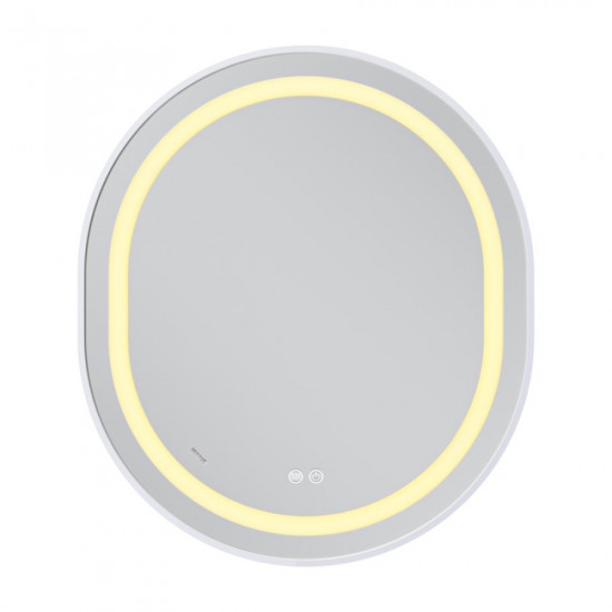 Дзеркало Mixxus Premium ELLIPSE MV05-80x70-REVERSE WHITE (LED Touch, Anti-fog, димер (3-6kK)) (MP66
