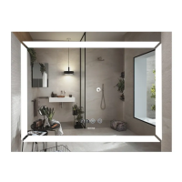 Зеркало Mixxus Light MR01-80x60 (часы, LED-подсветка, антизапотевание) (MI5998)