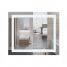 Дзеркало Mixxus WARM MR02-80x80 з LED Touch, Anti-fog, димером, регулюванням яскравості, годинником