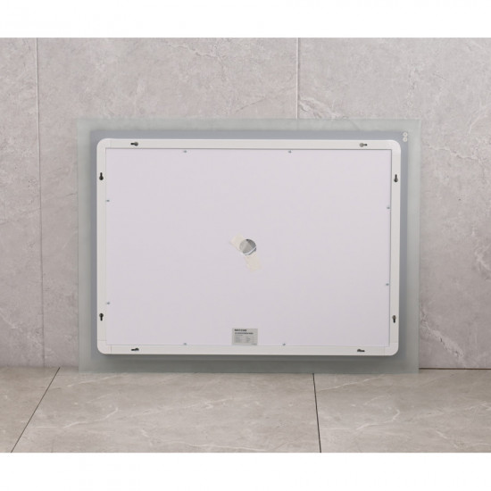 Зеркало Mixxus FLAT MR04-80x60 с LED Touch, Anti-fog, димером, регулировкой яркости, часами