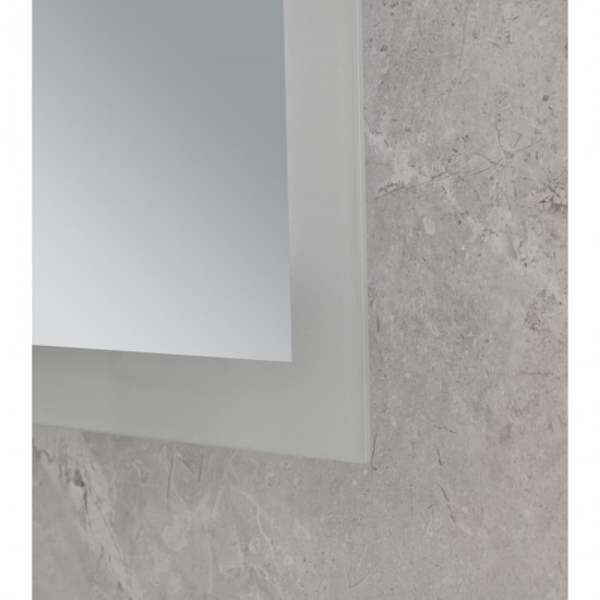 Зеркало Mixxus FLAT MR04-80x60 с LED Touch, Anti-fog, димером, регулировкой яркости, часами