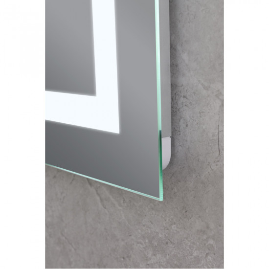 Дзеркало Mixxus Hard MR06-50x80 (годинник, LED-підсвічування, антизапотівання) (MI6011)