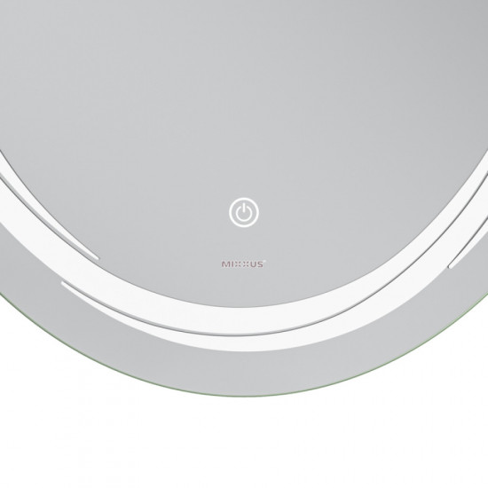 Дзеркало Mixxus Premium WAVE MV04-60x80 (LED Touch, Anti-fog, димер (3-6,5kK)) (MP6636)