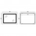Дзеркало Mixxus WARM MR12-80x60-REVERSE з LED Touch, Anti-fog, димером, регулюванням яскравості (MI
