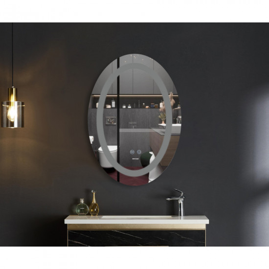 Дзеркало Mixxus PLAIN MV03-50x70 з LED Touch, Anti-fog, димером, рег. яскравості (MI6664)