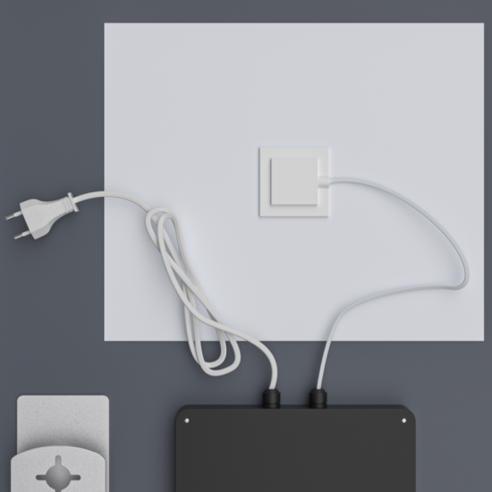 Дзеркало Mixxus Premium DIVERSE MR15-80x60-REVERSE (LED Touch, Anti-fog, димер (3-6,5kK)) (MP6638)
