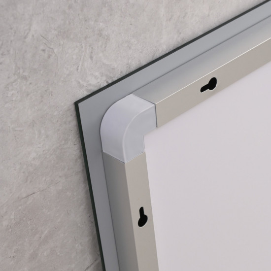 Зеркало Mixxus Light MR01-80x60 (часы, LED-подсветка, антизапотевание) (MI5998)