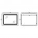 Зеркало Mixxus Light MR01-80x60 (часы, LED-подсветка, антизапотевание) (MI5998)