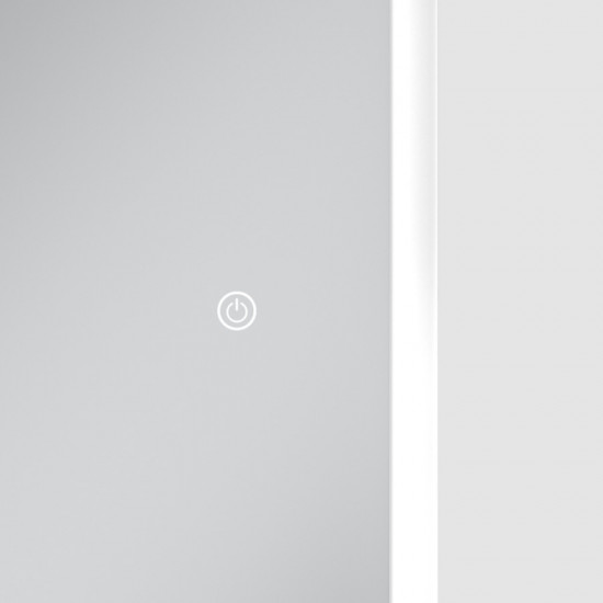 Дзеркало Mixxus Premium OLIVARY MR19-100x80-REVERSE (LED Touch, Anti-fog, димер (3-6,5kK)) (MP6629)