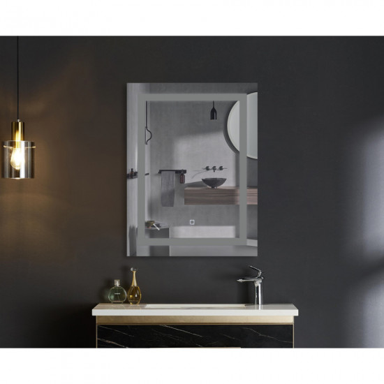 Дзеркало Mixxus TALL MR08-80x60-REVERSE з LED Touch, Anti-fog, димером, регулюванням яскравості (MI