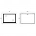 Дзеркало Mixxus TALL MR08-80x60-REVERSE з LED Touch, Anti-fog, димером, регулюванням яскравості (MI