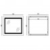 Дзеркало Mixxus WARM MR02-80x80 з LED Touch, Anti-fog, димером, регулюванням яскравості, годинником