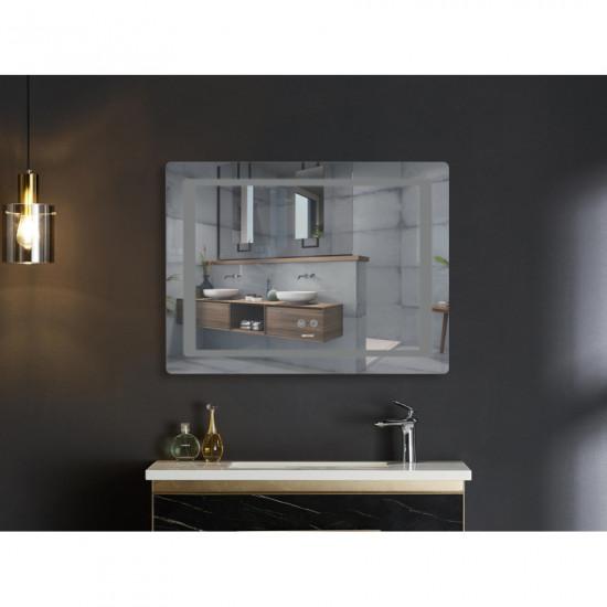 Дзеркало Mixxus STYLE MR13-70x50-REVERSE з LED Touch, Anti-fog, димером, регулюванням яскравості  (