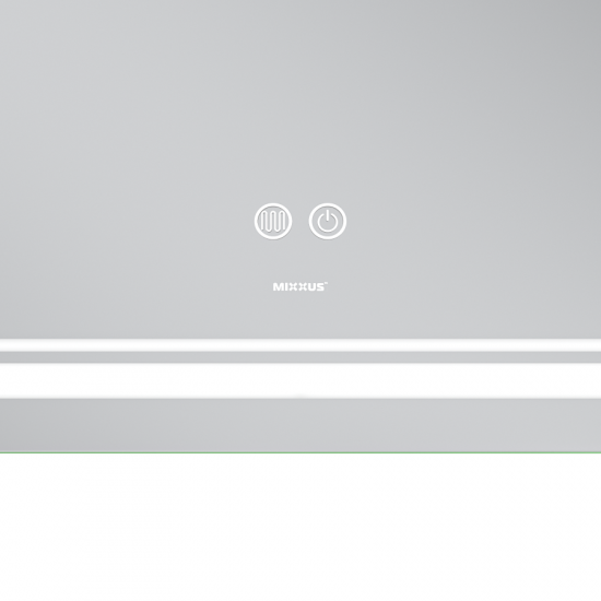 Дзеркало Mixxus Premium QUADRO MR20-100x80 (LED Touch, Anti-fog, димер, лінза) (MP6623)