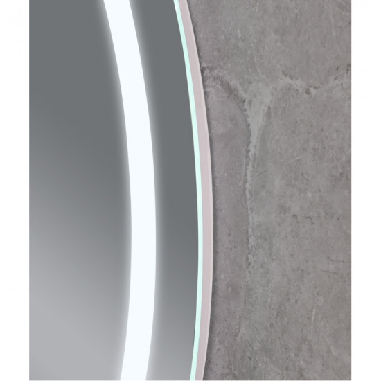 Дзеркало Mixxus PLAIN MV02-60x80 з LED Touch, Anti-fog, димером, регулюванням яскравості, годиннико