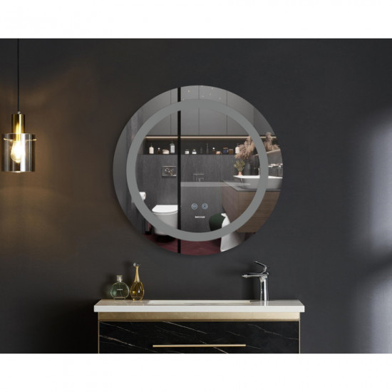 Дзеркало Mixxus PLAIN MC03-60 з LED Touch, Anti-fog, димером, регулюванням яскравості (MI6662)