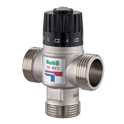 Клапан смешивающий Roho R1207-100 - 1" ЗР термостатический (35-60*C) (RO1022)