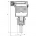 Воздуховод автоматический прямой с обратным клапаном KOER KR.1246 - 1/2" (KR3127)