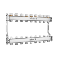 Колектор з термостатичними та запірними клапанами Roho R805-09M - 1"х 9 вих. (RO1040)