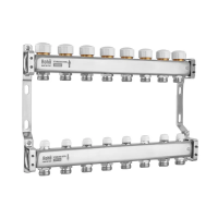 Колектор з термостатичними та запірними клапанами Roho R805-08M - 1"х 8 вих. (RO1039)