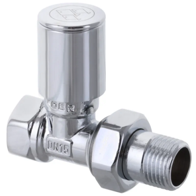 Кран для полотенцесушки прямой Koer KR.532 - 1/2" (Продается по 2 шт.) (KR3074)