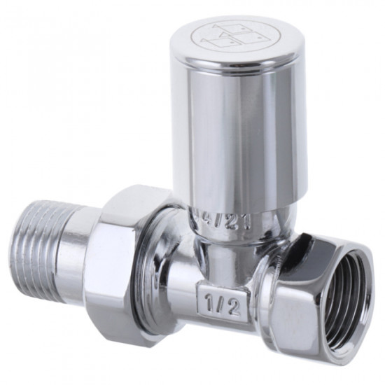 Кран для полотенцесушки прямой Koer KR.532 - 1/2" (Продается по 2 шт.) (KR3074)