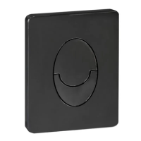 Панель смыва пластиковая Koer KT-0606-05 157x198x3mm, кнопка закругленная (KR5343)