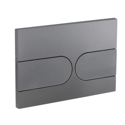 Панель смыва Koer KT-0604-07 240x160x10mm пластиковая, кнопка округлая (KR5325)