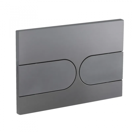 Панель смыва Koer KT-0604-07 240x160x10mm пластиковая, кнопка округлая (KR5325)