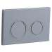 Панель змиву Koer KT-0605-01 220x140x12mm пластикова, кнопка кругла (KR5317)
