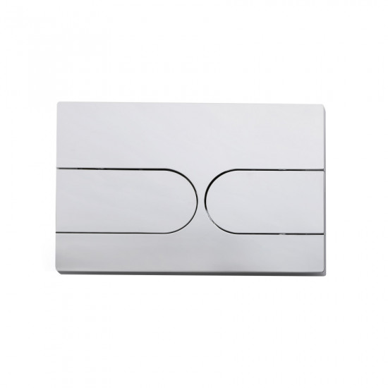 Панель змиву Koer KT-0604-01 240x160x10mm пластикова, кнопка закруглена (KR5323)