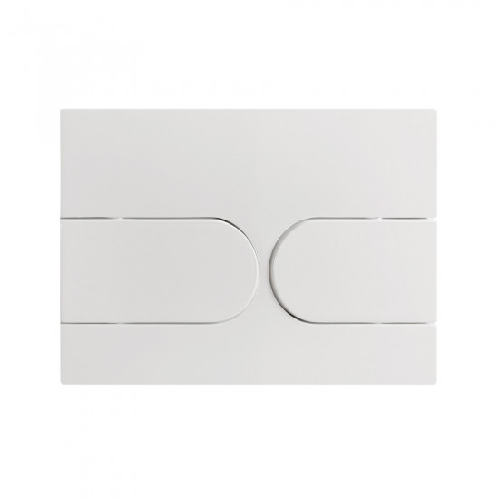 Панель смыва Koer KT-0604-03 240x160x10mm пластиковая, кнопка закругленная (KR5322)