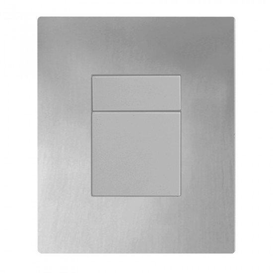Панель змиву пластикова Koer KT-0607-01 157x198x3mm, кнопка квадратна (KR5344)