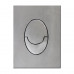 Панель смыва пластиковая Koer KT-0606-01 157x198x3mm, кнопка закругленная (KR5342)