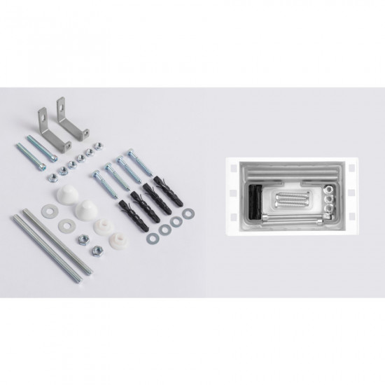 Комплект установки для унитаза Koer KT-0502-01 (с пан. слива KT-0602-01 Хром + звукоиз.) (KR51