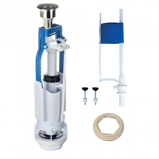 Комплект посилених арматур Mixxus AK-01-A: спускна 1-реж. + наповнювальна з нижнім підведенням (MI8