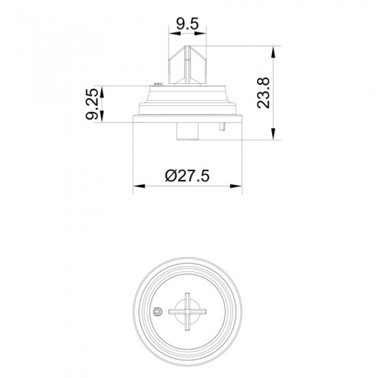 Мембрана для наповнювального клапана бачка унітазу Koer KT-1411 для KT-0105, KT-0106 (KR5708)